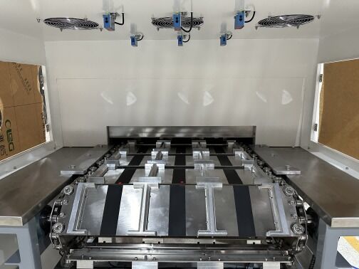 AMB Ceramic Substrates Chain Plate Continuous Belt Dryer Industrial Conveyor Dryer 750mm SUS304