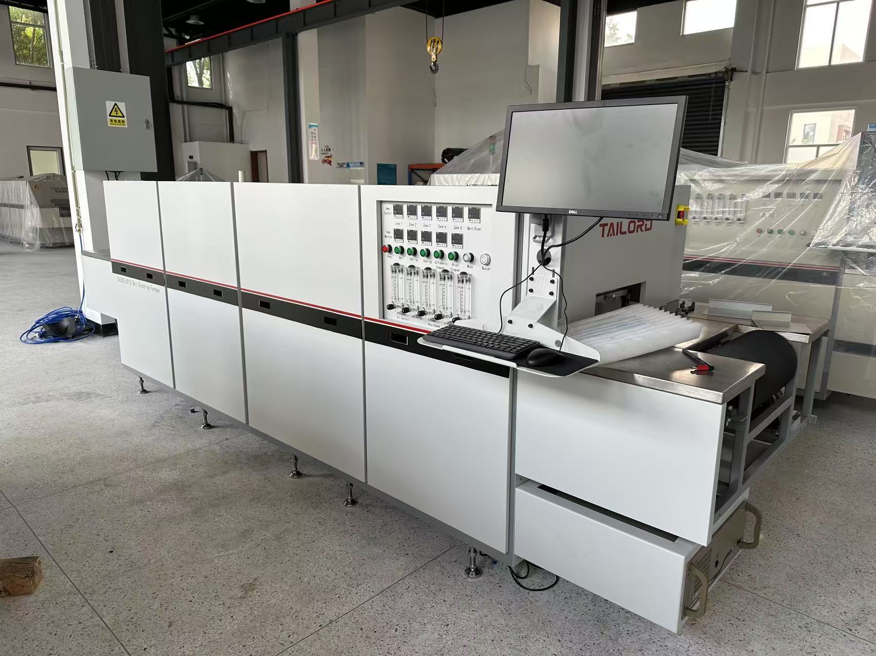 Conveyor Belt Continuous Sintering Furnace For Thick Film Circuits 30kW